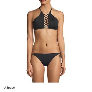 L*Space Lace-Up Bikini Top